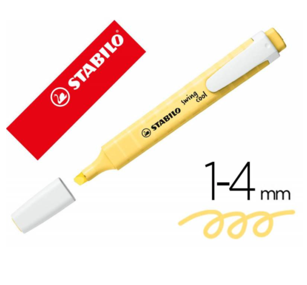STABILO RESALTADOR SWING PASTEL AMARILLO - Imagen 3